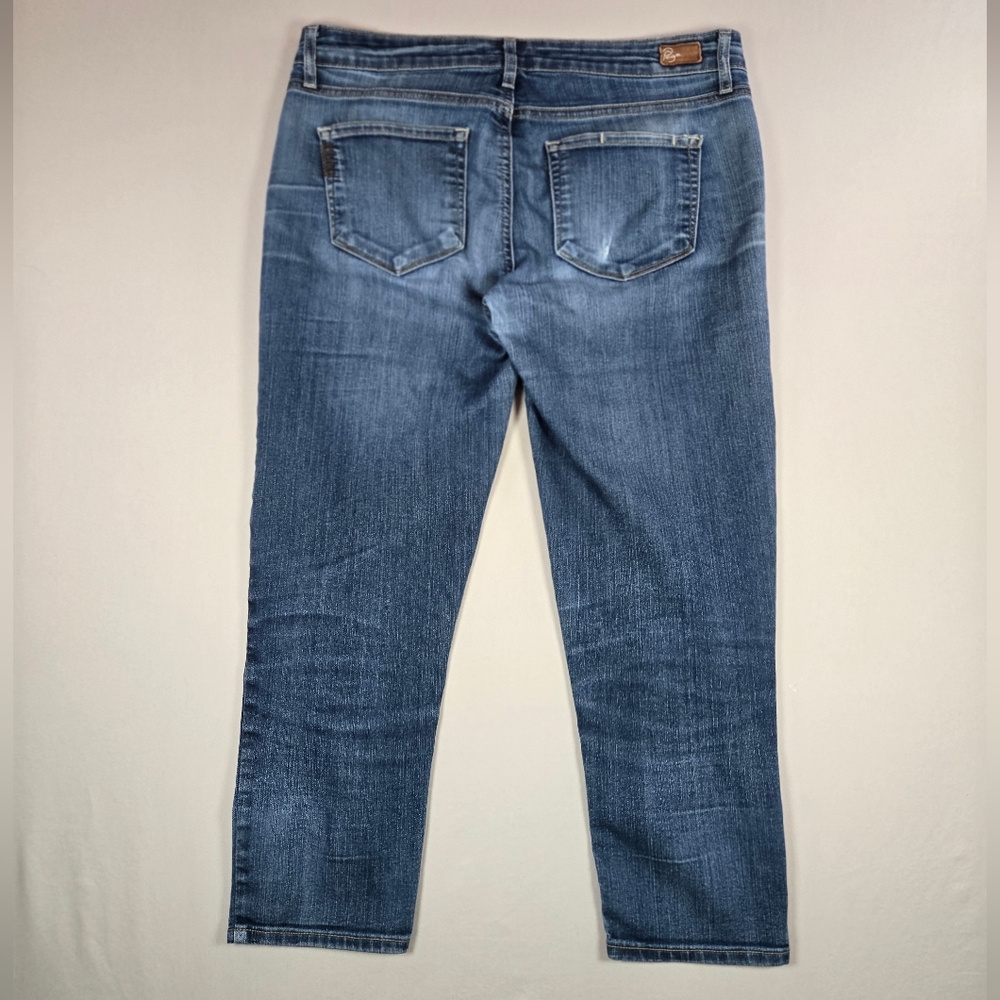 PAIGE Roxie Capri Jeans Size 29 Blue Medium Wash Made in USA EUC - Picture 4 of 15
